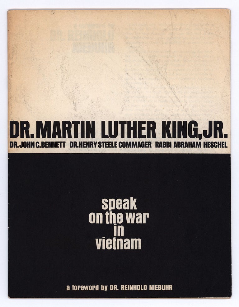 Item #9635 Dr. Martin Luther King, Jr., Dr. John C. Bennett, Dr. Henry Steele Commager, Rabbi Abraham Heschel Speak on the War in Vietnam. Dr. Martin Luther Jr King.
