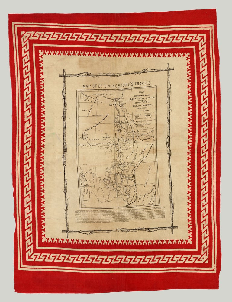 Item #9731 Map of Explorations in Eastern Equatorial Africa Shewing the Herald “Up-Nile” and Stanley-Livingstone Expeditions.