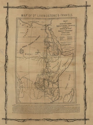 Map of Explorations in Eastern Equatorial Africa Shewing the Herald “Up-Nile” and Stanley-Livingstone Expeditions.