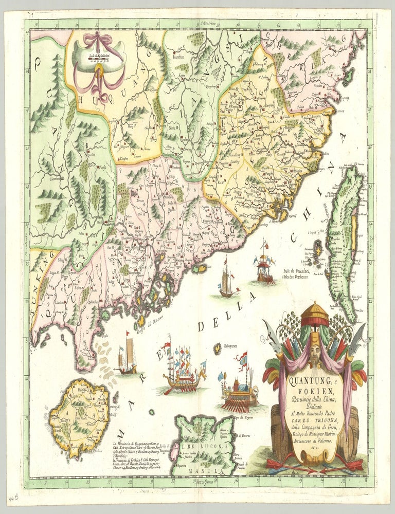 Item #9753 Quantung, e Fokien, Provincie della China&hellip;. Vincenzo Coronelli.