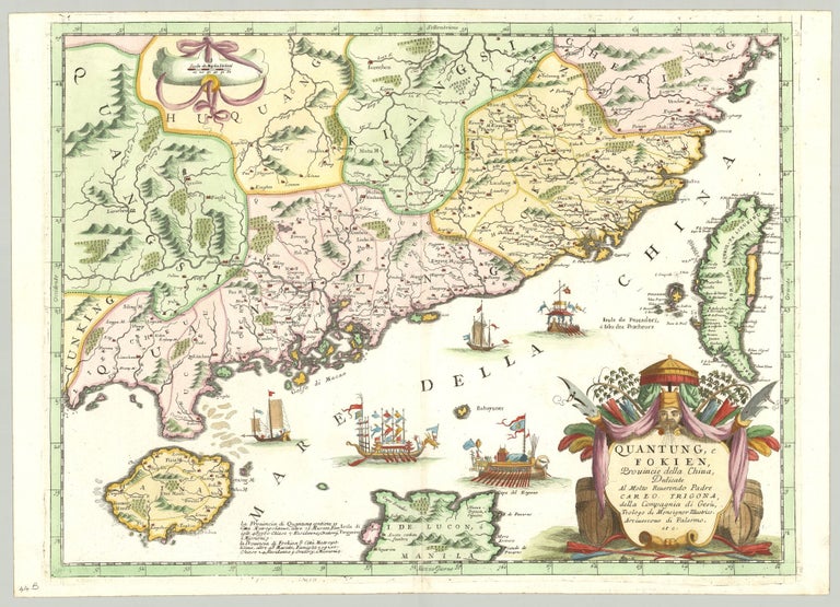 Item #9753 Quantung, e Fokien, Provincie della China…. Vincenzo Coronelli.