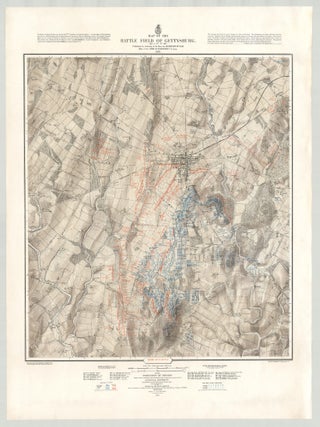 Map of the Battle Field of Gettysburg…First Day’s Battle…Second Day’s Battle…Third Day’s Battle.
