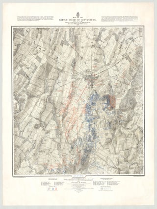 Map of the Battle Field of Gettysburg…First Day’s Battle…Second Day’s Battle…Third Day’s Battle.