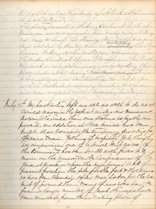 Journal of Travel &c. Commenced August 18th 1867 on sailing from Baltimore Md. for San Francisco California. [Medical officer&rsquo;s journal of a voyage aboard the U.S. Revenue Cutter Reliance from Baltimore to San Francisco, and from thence to aboard the SS California to Alaska].