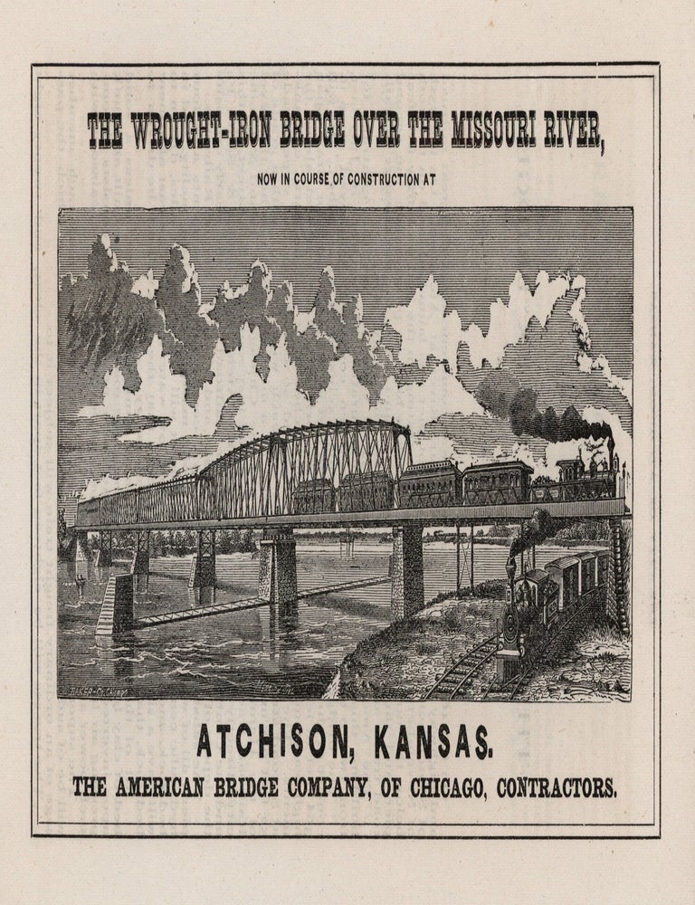 Item #9854 Atchison, the Railroad Centre of Kansas. Its Advantages for Commerce and Manufactures.