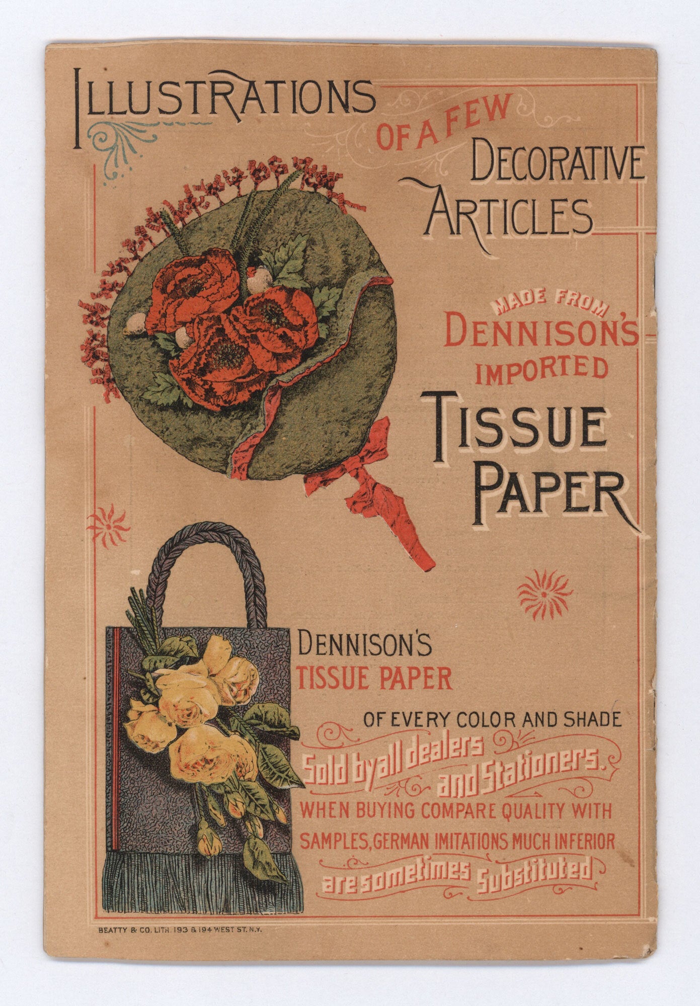 The Uses of Tissue Paper . Plain Directions for Making Artificial ...