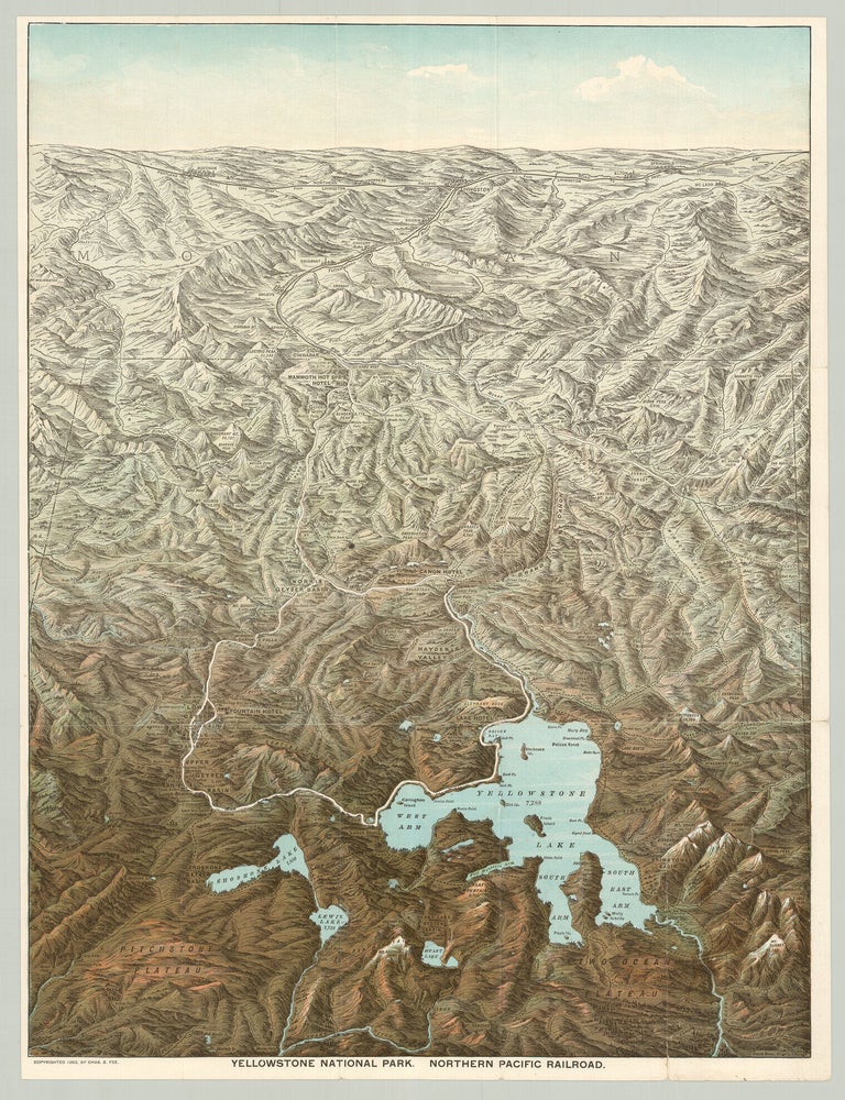 Item #9932 Yellowstone National Park. Northern Pacific Railroad. Charles S. Fee.