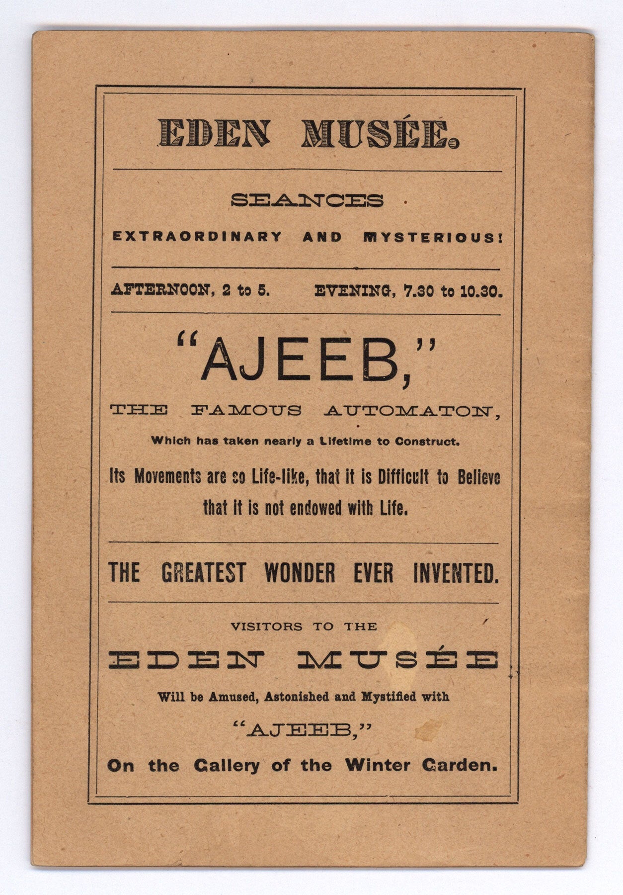 The Adventures of Ajeeb . The Wonderful Chess Automaton