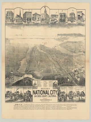 Item #9966 Birds-Eye View of National City. San Diego County. California. San Diego Land, Town Co