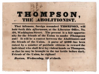 Thompson, the Abolitionist.
