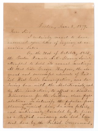 Thompson, the Abolitionist.