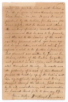 Thompson, the Abolitionist.