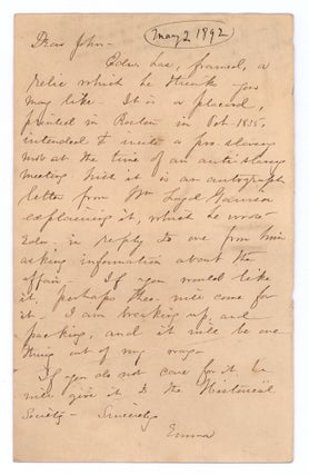 Thompson, the Abolitionist.